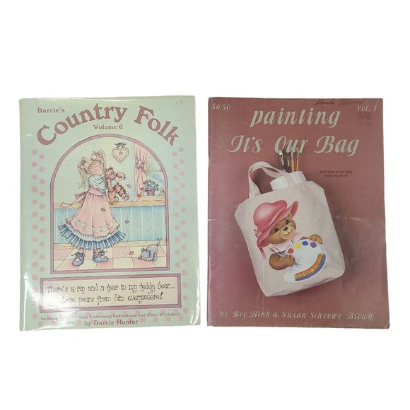 Crafting Books Lot Of 5 Embossing Painting Fabric Stitchery Tole Canvas Applique - Picture 3 of 11